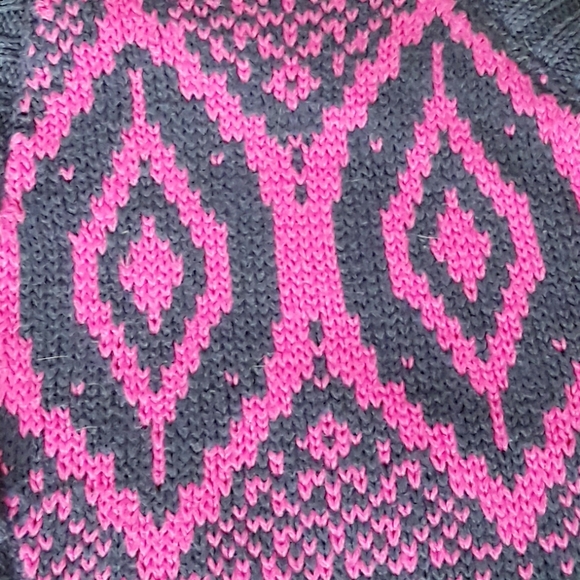 Mossimo Cropped Pink and Gray Sweater Vest Girl's XL / Women's Small - Picture 7 of 9